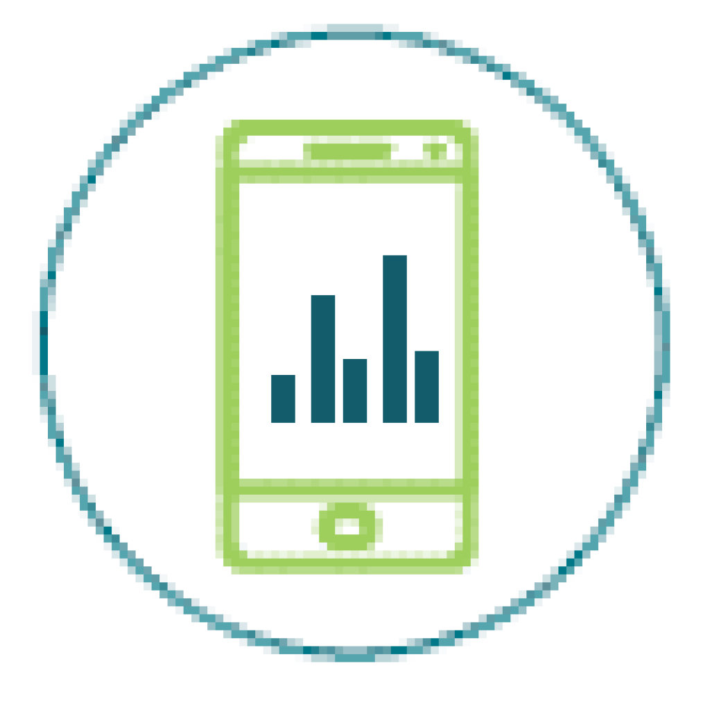 Ícone de acesso móvel Qlik Sense.