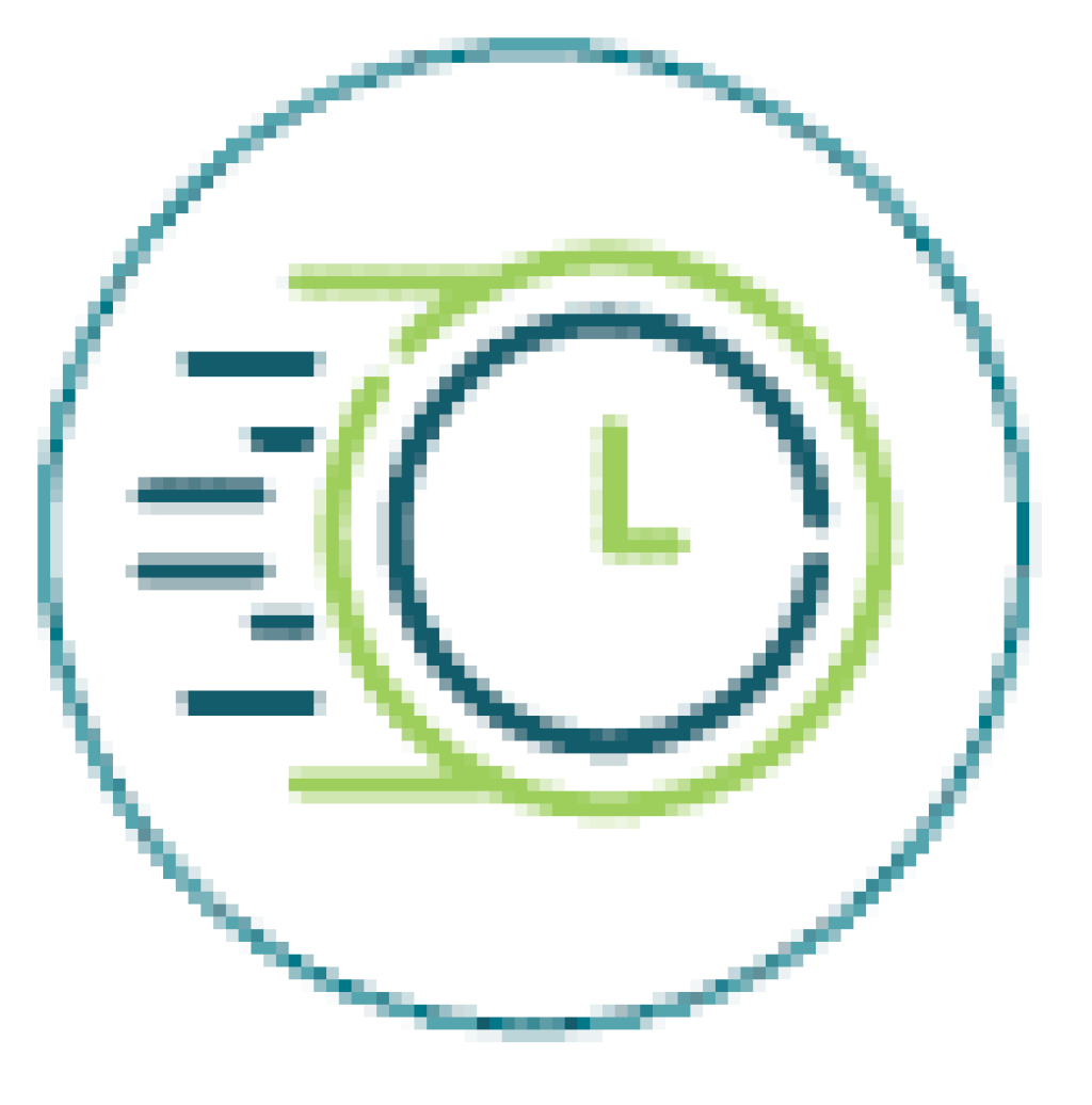 Ícone de velocidade de análise Qlik Sense.
